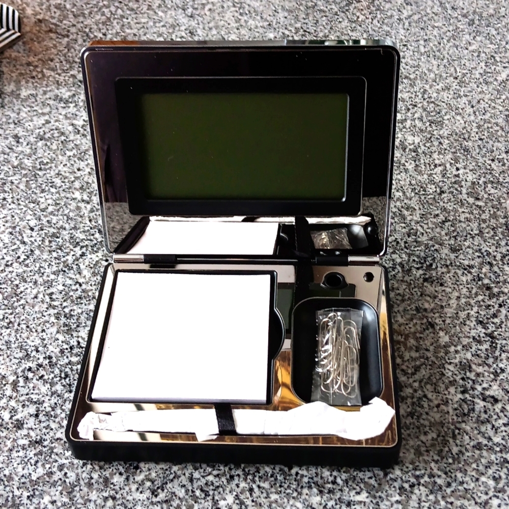 Things Remembered digital clock desk set